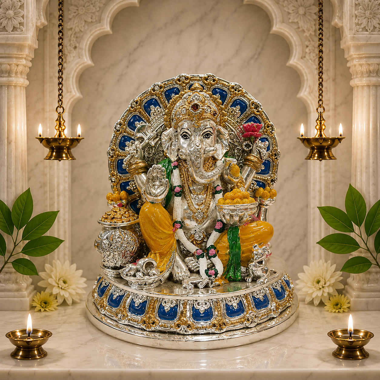 Silver Ganesh Ji